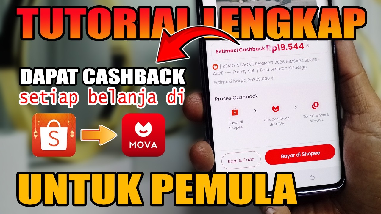 Cara Belanja di Shopee Lewat MOVA Agar Dapat Cashback | BKD tutorials Belanja Shopee Dapat Cashback