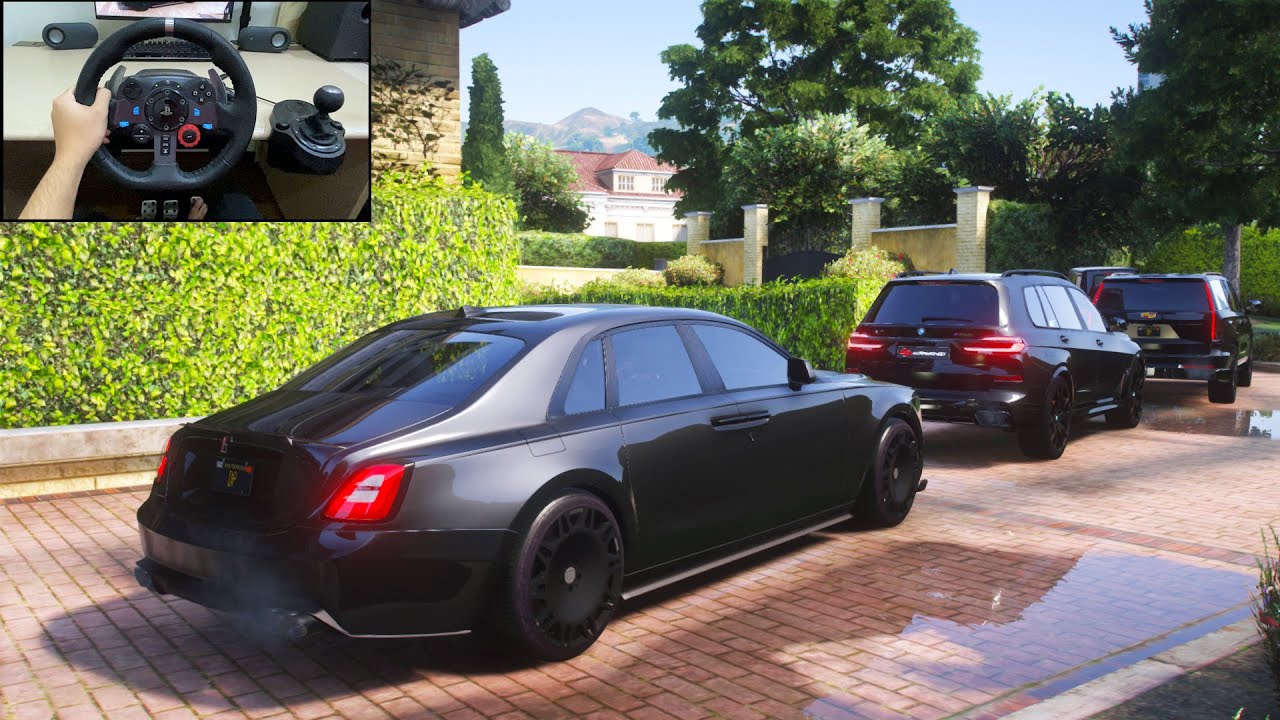 GTA 5 - 2023 BRABUS 700 Rolls-Royce GHOST - MAFIA GANG WAR & CONVOY