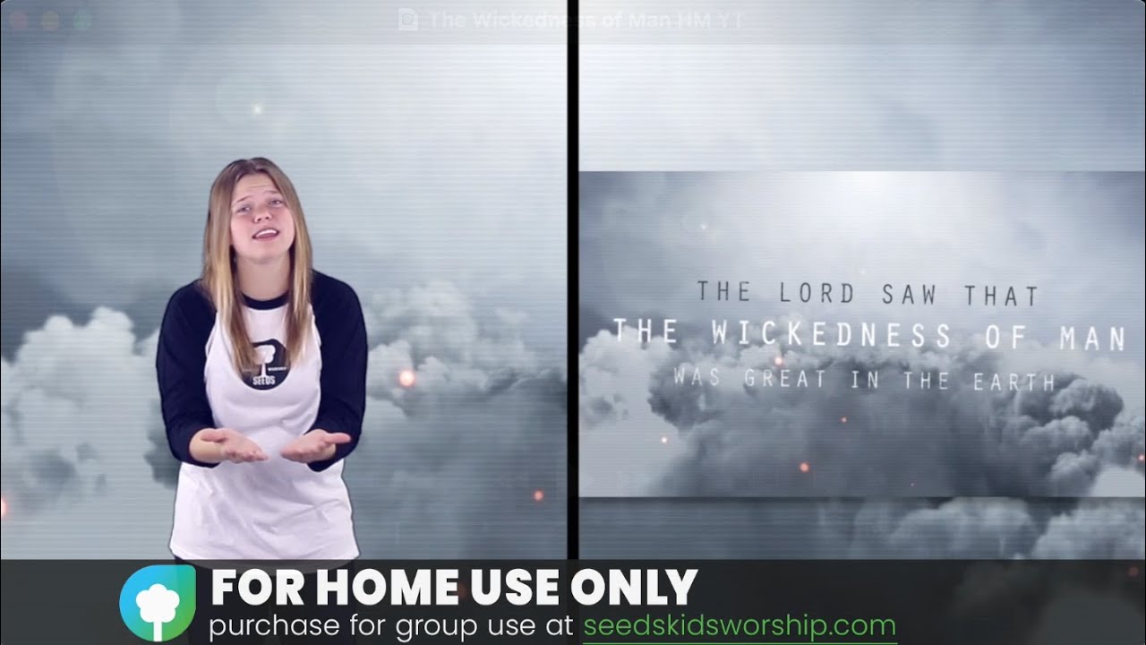 Genesis 6:5 - The Wickedness of Man (Hand Motions)