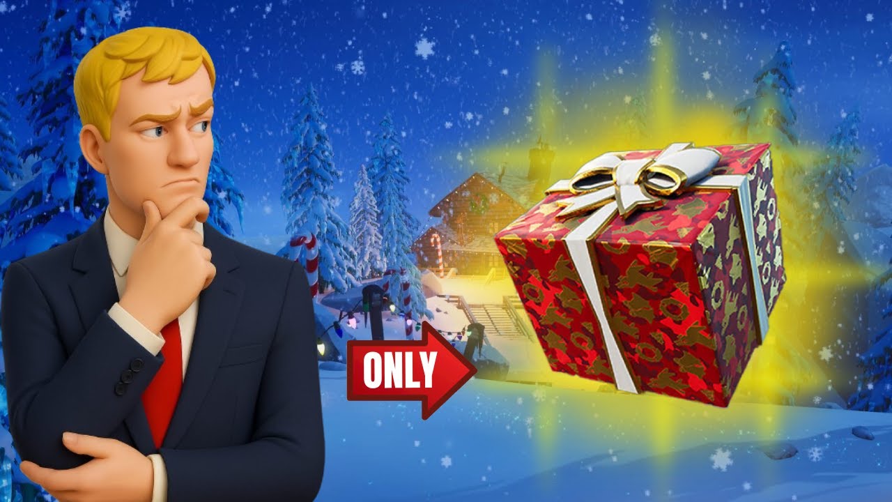 Fortnite ale můžu používat útočné předměty jenom z dárků !!!