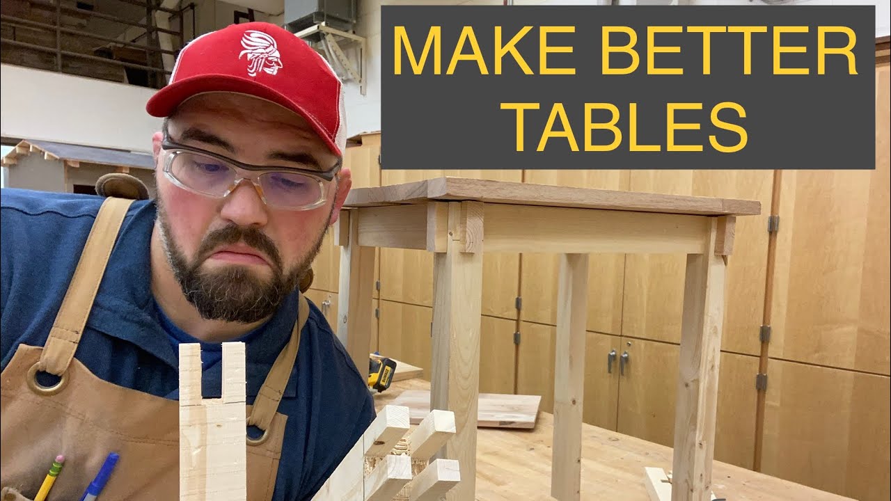 Castle Joint Tables - Become a BETTER Craftsman with this Joinery Addition to your Table Builds