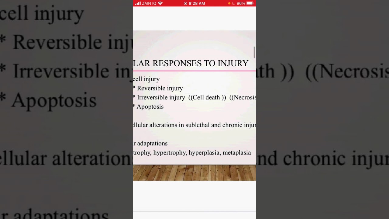 MoD - Session 1 -  Lecture (1, 2)  -  Cell Injury