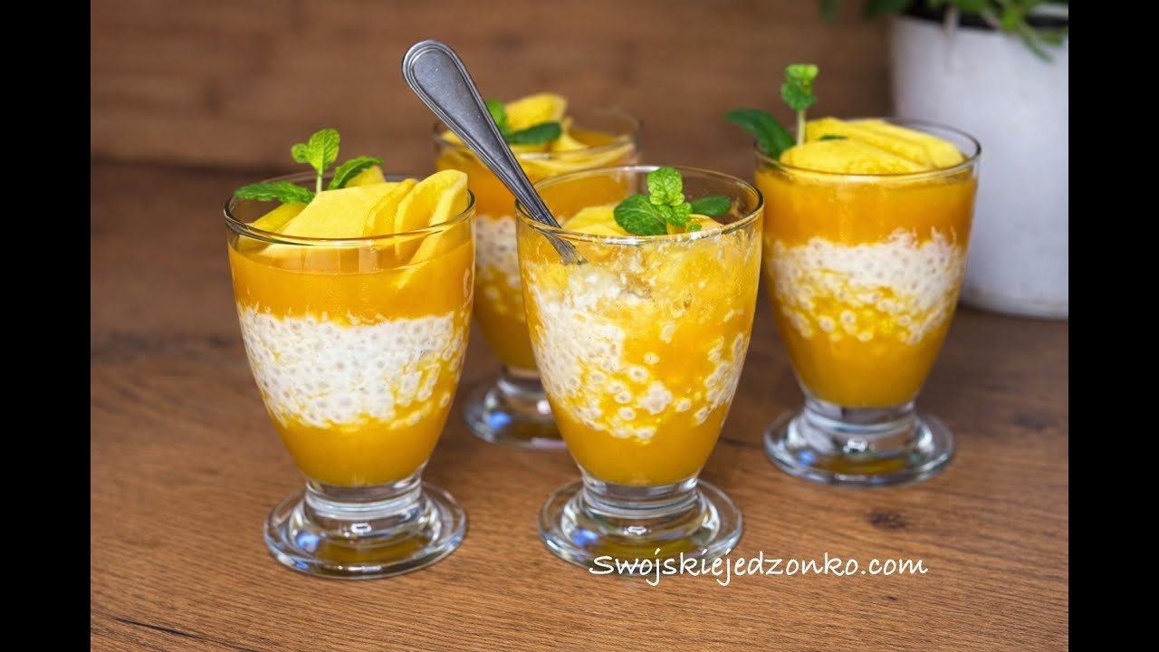Pudding z tapioki z mango 
