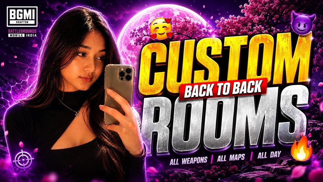 BGMI LIVE 🔴 CUSTOM ROOM | OPEN LOBBY 😱 JOIN FAST + CLUTCH 🔥 BGMI CUSTOM ROOM #bgmicustomroom #bgmi