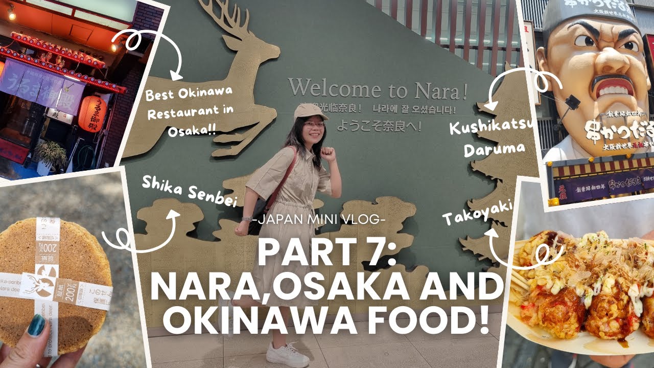 Nara, Osaka, and Best Okinawa Food in Osaka!! -Japan Mini Vlog part 7-