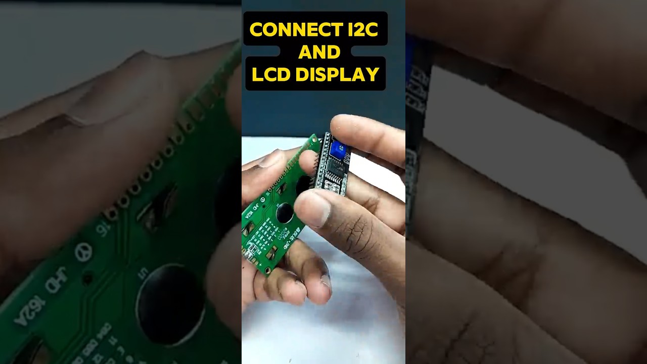 How to Connect I2C and  LCD Display | Mechtrobotics| #arduino  #experiment