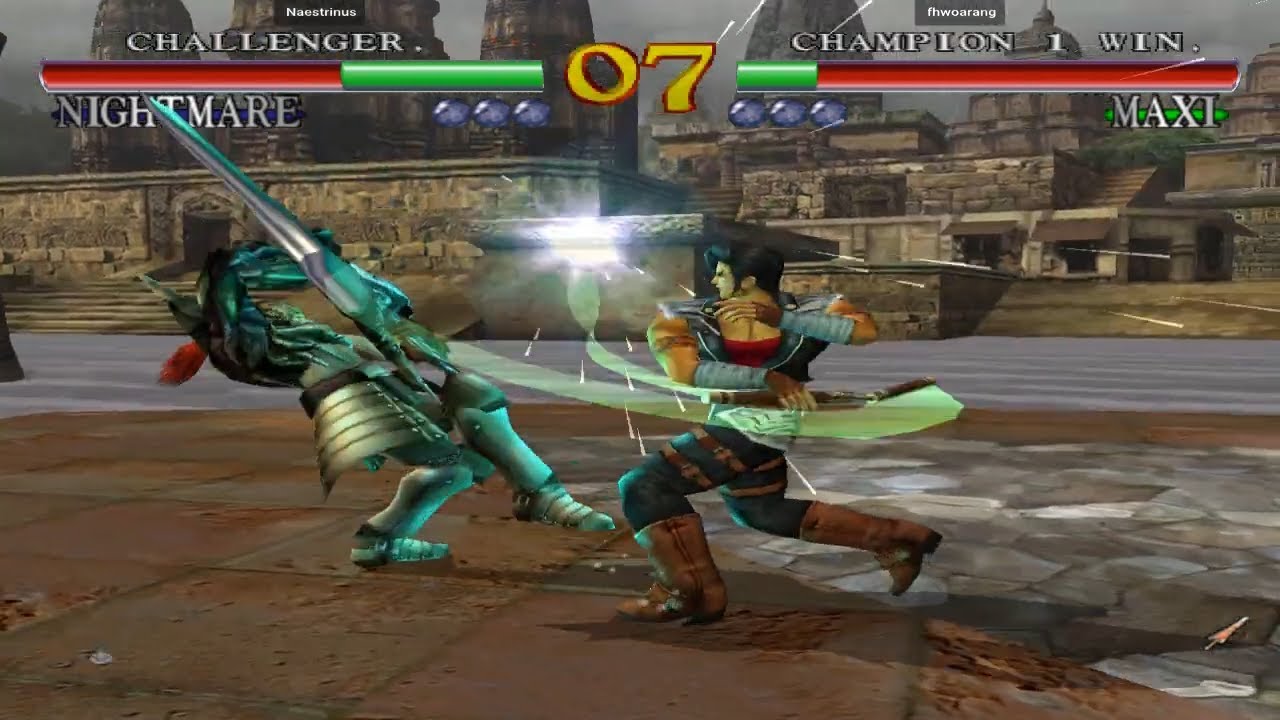 Fightcade 👊 Soul Calibur 👊🏾 Naestrinus 🇫🇷 Vs fhwoarang 🇲🇽