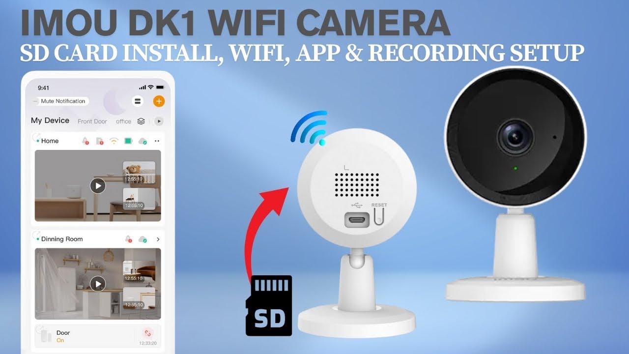 Imou DK1 2MP Indoor Camera Unboxing, SD Card, Wifi Complete Setup Guide | Smart Security Made Easy