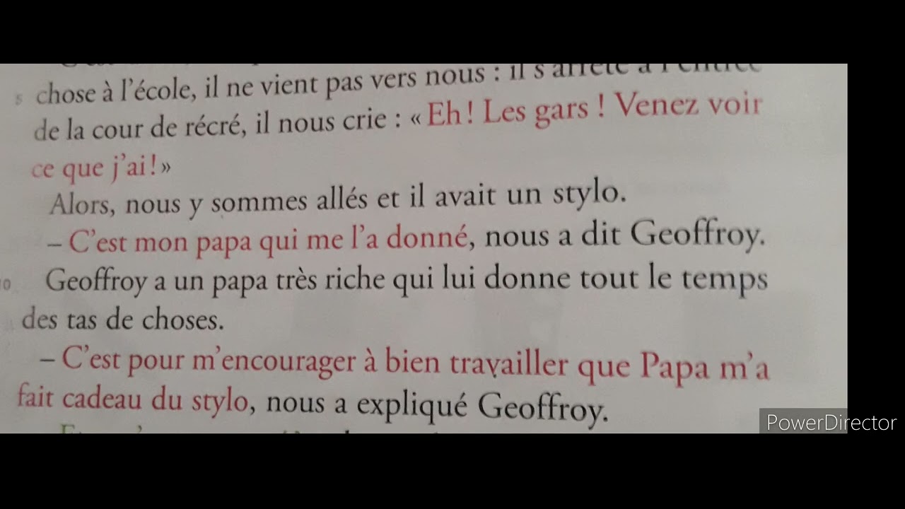 Alouette, ce1 cycle 2: lecture page 20 .le stylo