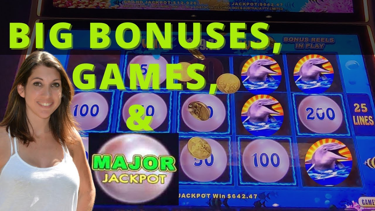 AWESOME WINS! MAGIC PEARL  - TONS OF BONUSES AND A MAJOR! WHY DID I SHARE MY MACHINES?