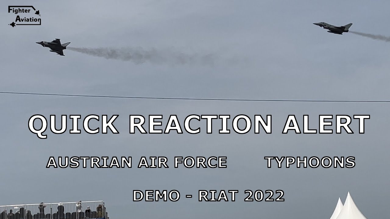 EUROFIGHTER TYPHOONS SCRAMBLE and INTERCEPT - [4K]