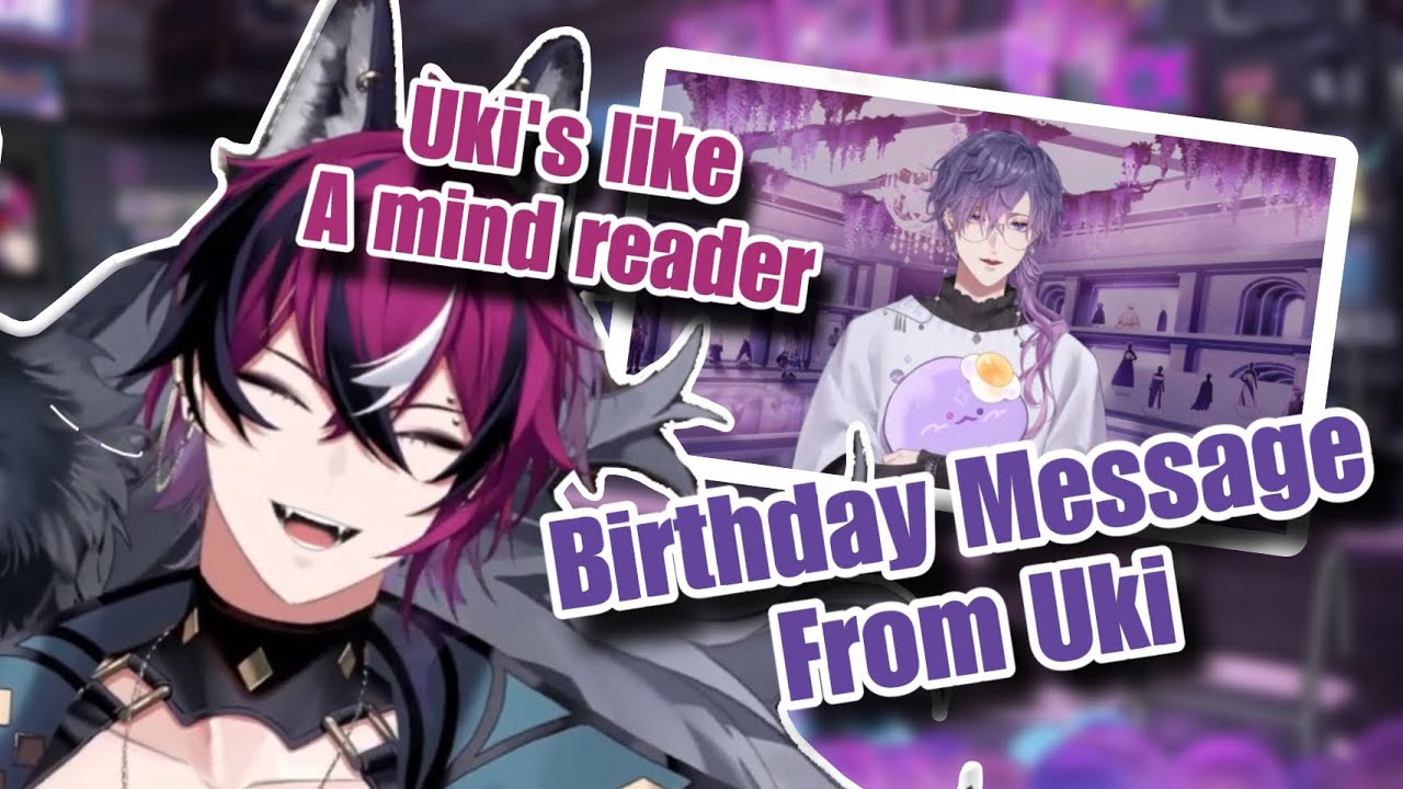 【彩虹社NIJISANJI EN】Uki gave a Birthday message to Doppio