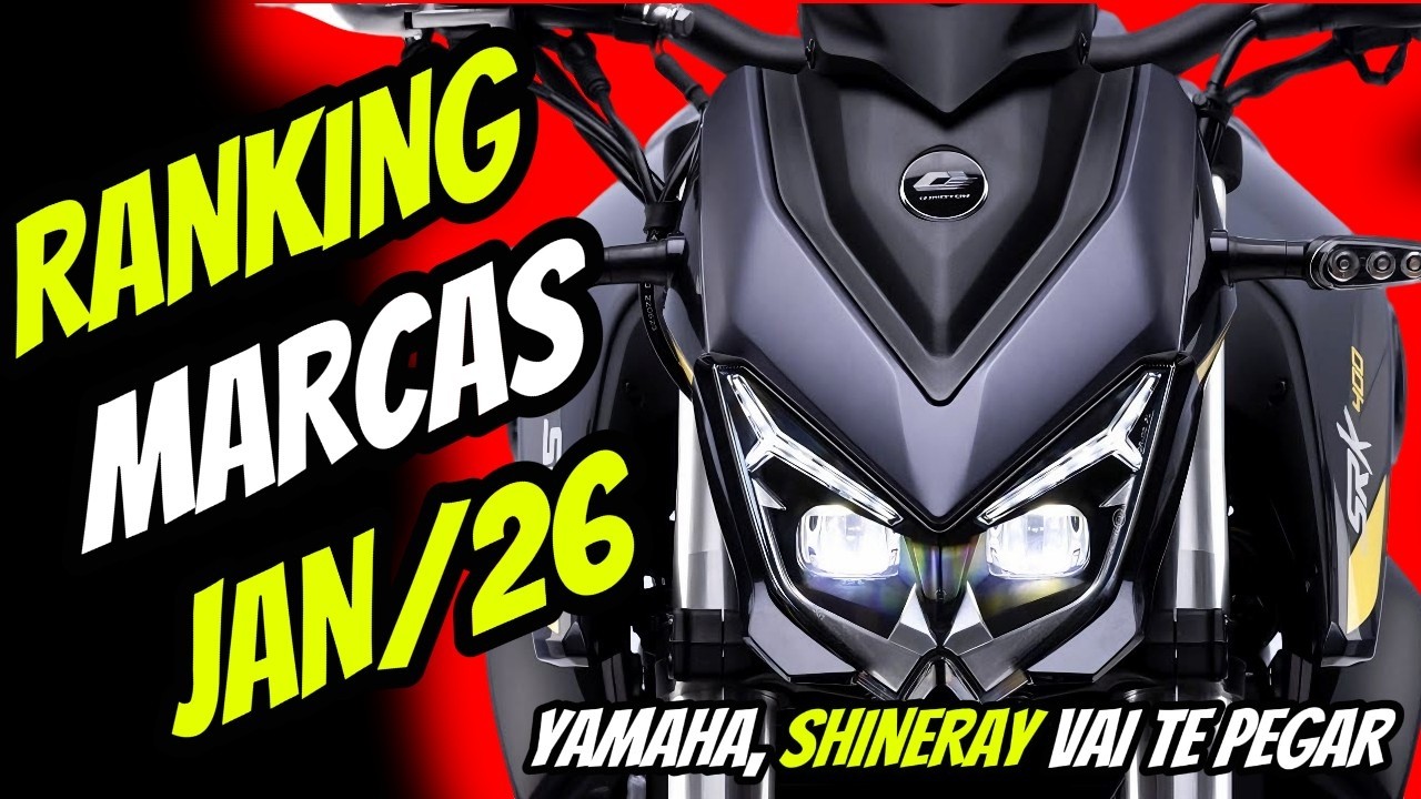 Shineray Vai Te Pegar | Ranking Marcas Janeiro 2026| + Moto Destaque de Cada Marca