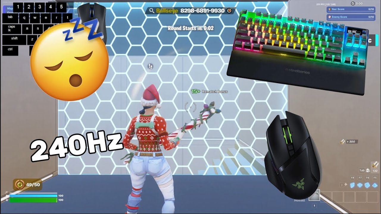 SteelSeries Apex Pro 240 FPS 4K 😴 Piece Control 🏆 Keyboard ASMR Fortnite 240Hz
