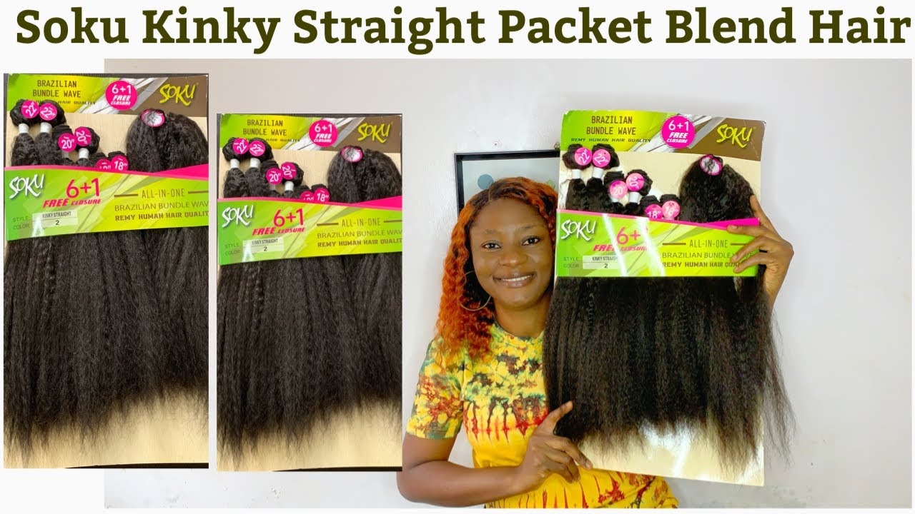 Soku Kinky Straight Packet Blend Hair Review| I Didn’t Expect How It Turned Out
