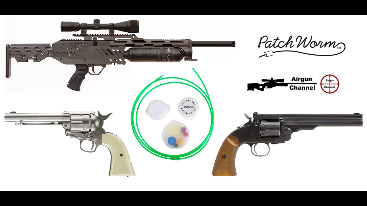 Patch Worm Gun Cleaning System (#1 Airgun Barrel Cleaning Kit) Multi Caliber Pull Through Kit