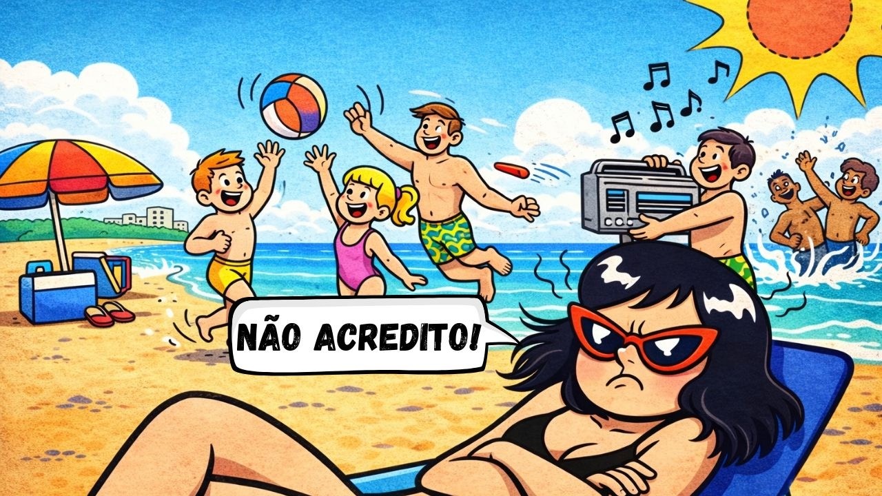 ELA SÓ QUERIA CURTIR UM BANHO DE SOL, MAS...