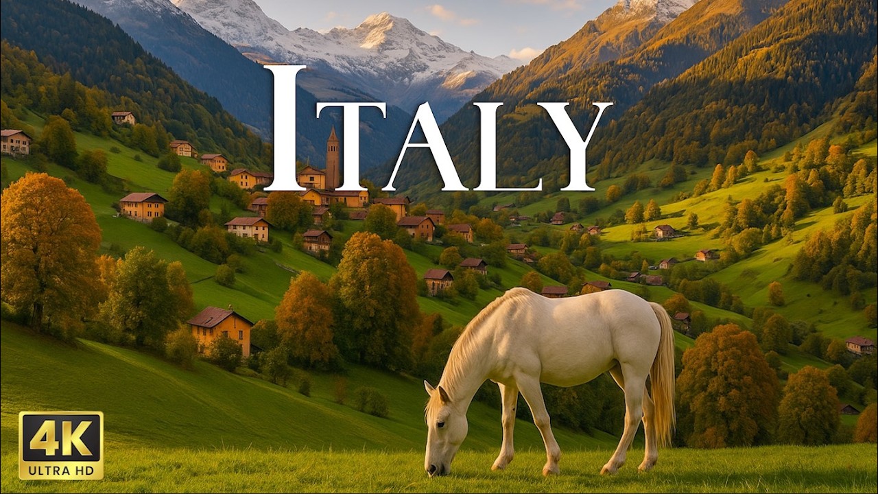 WONDERS OF ITALY VILLAGES | Beautiful Nature 4K With Relaxing Music | 4k UHD
