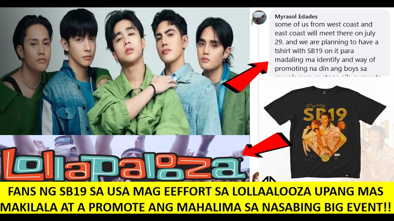 FANS NG SB19 NA MANONOOD SA LOLLAPAPALOOZA READY NA/ MAGSUSUOT NG TSHIRT NA MAY FACE NG MAHALIMA