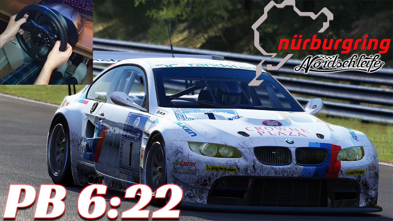BMW M3 GT2 - Nürburgring Nordschleife Tourist (6.22.7) | Assetto Corsa | Steering Wheel