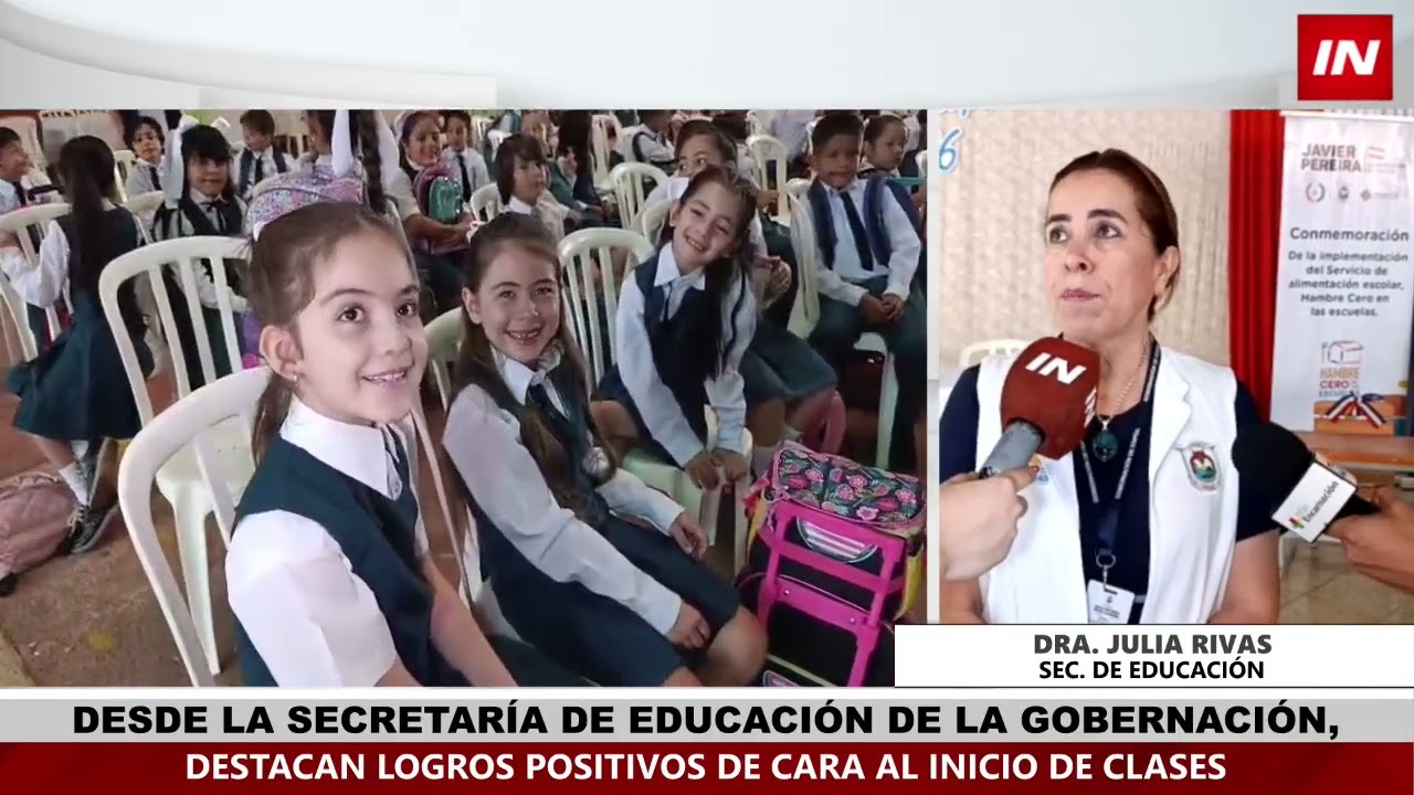 GOBERNACIÓN ARRANCA EL AÑO LECTIVO 2026 CON OBRAS Y PROGRAMAS EDUCATIVOS