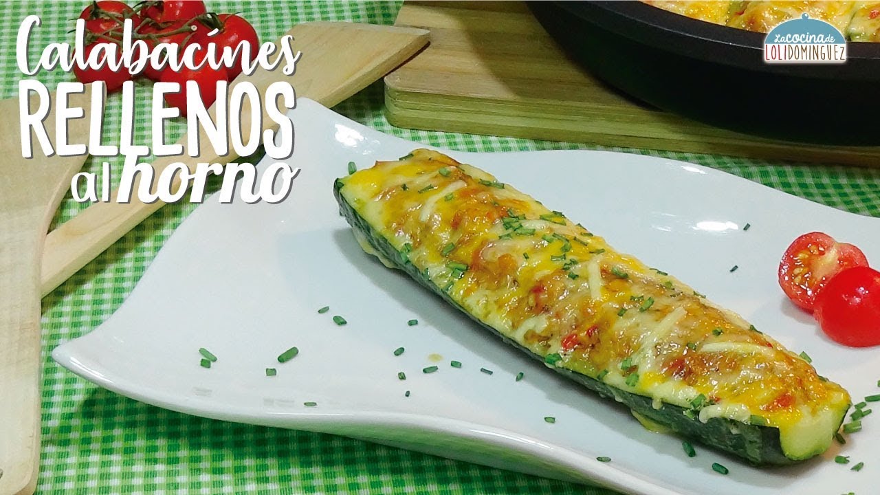 Calabacines rellenos de pollo y verduras. Loli Domínguez - Receta paso a paso. Tutorial