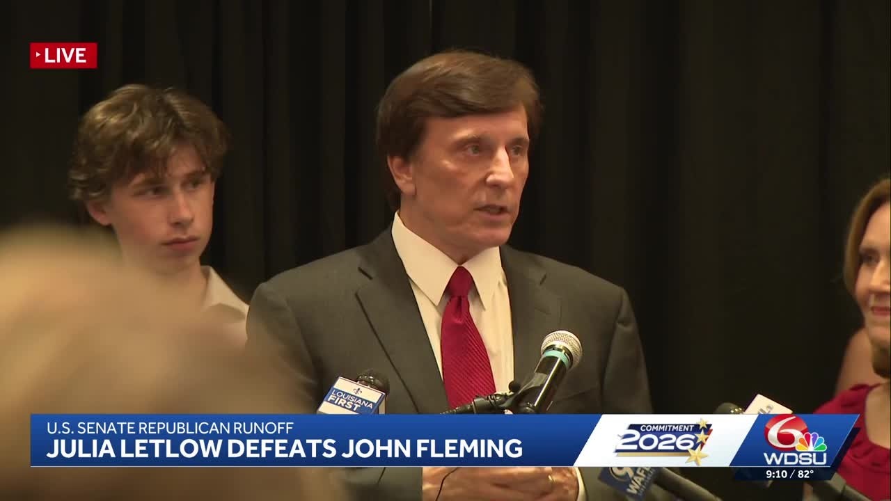 John Fleming concedes to Julia Letlow in GOP U.S. Senate runoff