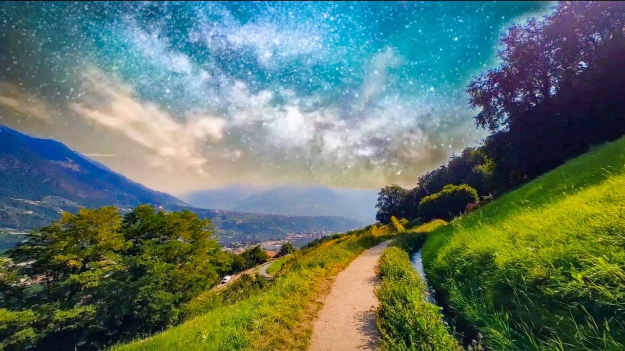 Marlinger Waalweg Merano Italy 🇮🇹 SOLO Hike / Walk - First Person View on relaxing music