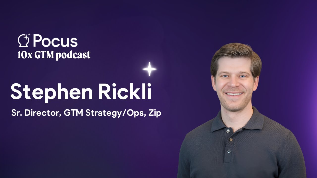 Why Revenue Operations Is One of the Most Strategic Roles in Go-To-Market | Stephen Rickli (Zip)