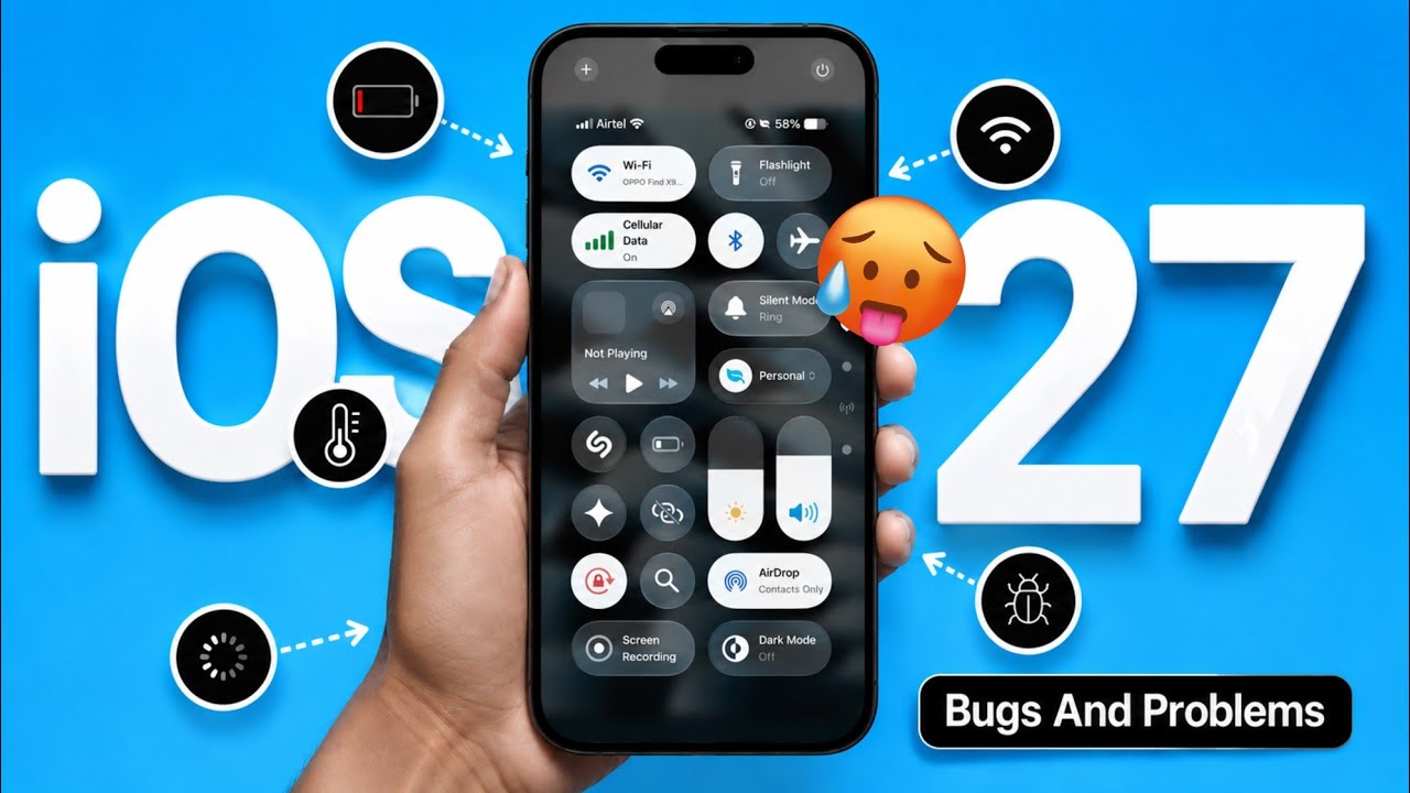 iOS 27 Beta Update Bugs And Glitches | Wifi/Battery Drain/Touch /Heating Issues in iOS 27 Beta Fix?