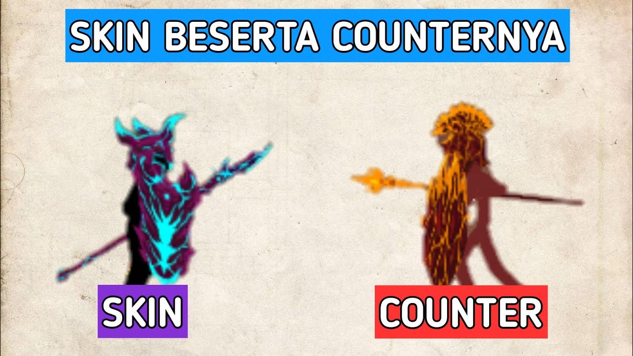 Semua Skin beserta counternya masing masing