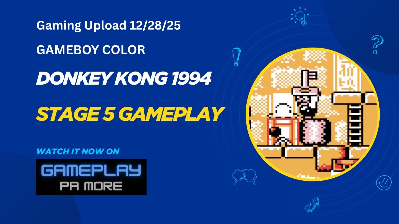 GBC Donkey kong 1994 stage 5 gameplay 20251228