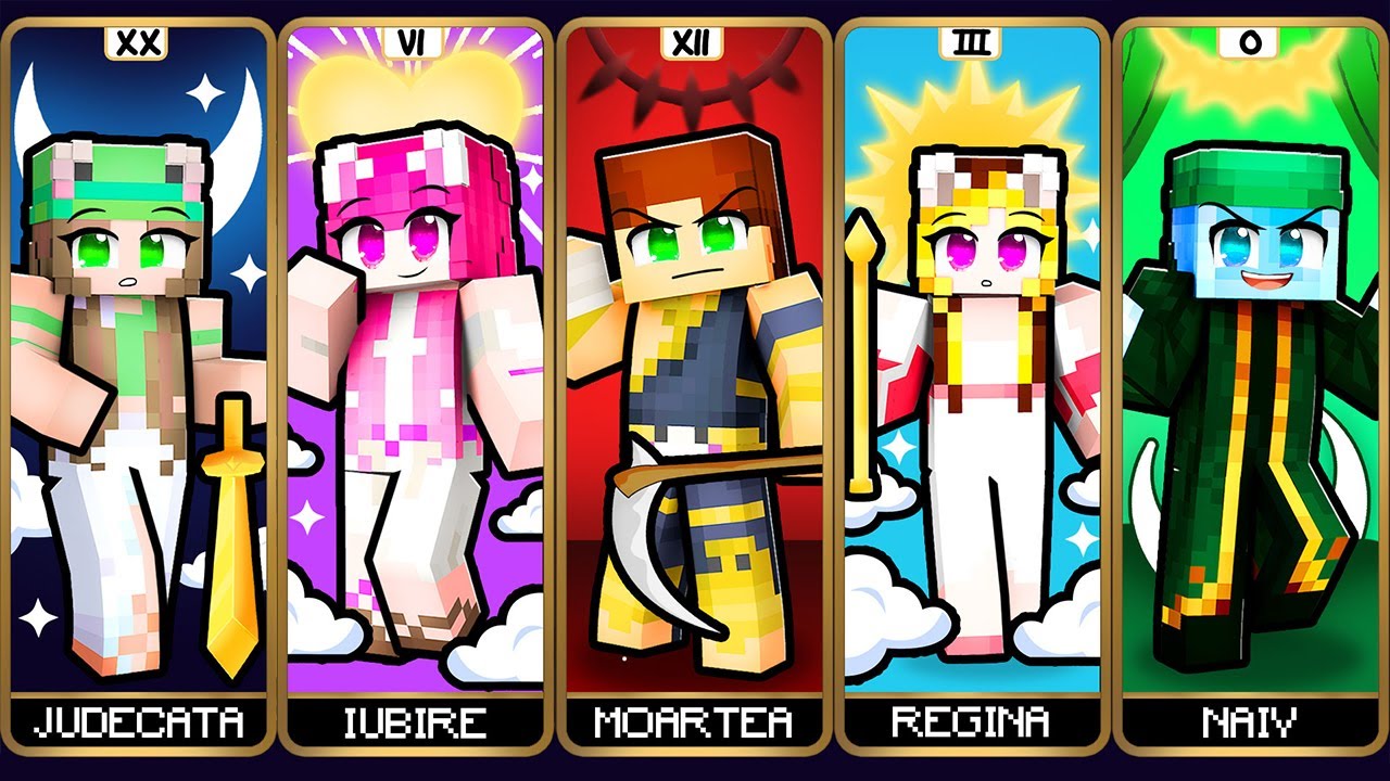 5 Prieteni au Devenit CARTI *MAGICE* pe Minecraft...