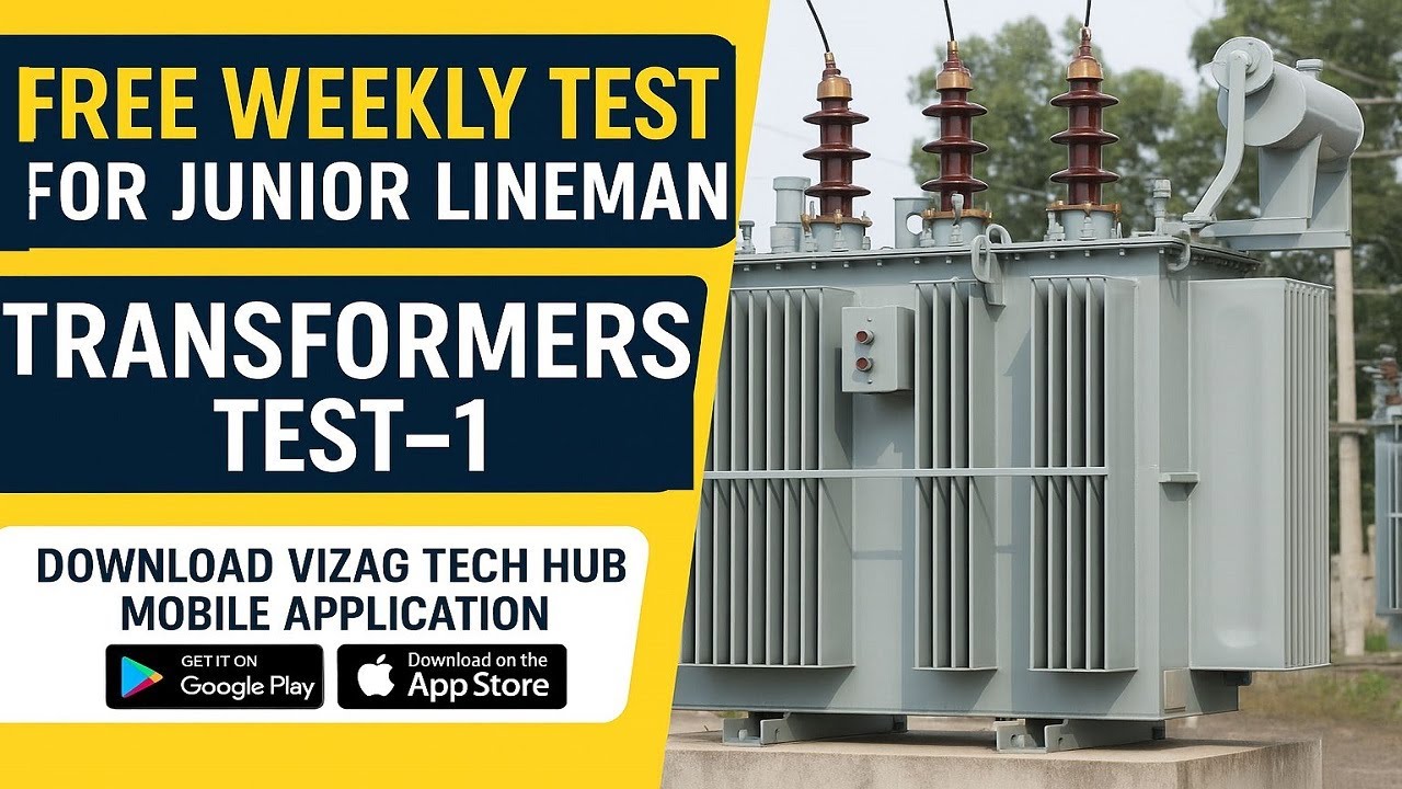 TARNSFORMER TEST -1 || Free Weekly Test for Junior Lineman ||