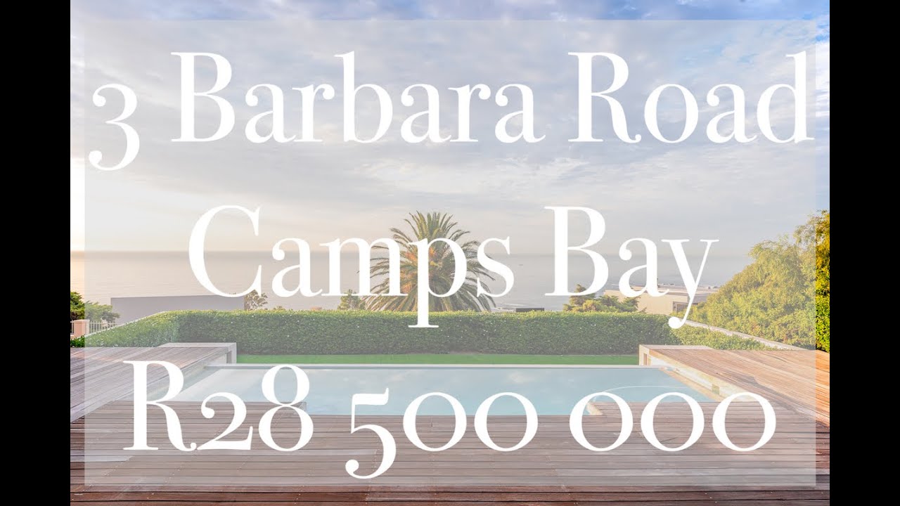Sunset Property tour of Three Barbara Road - Camps Bay - Cape Town