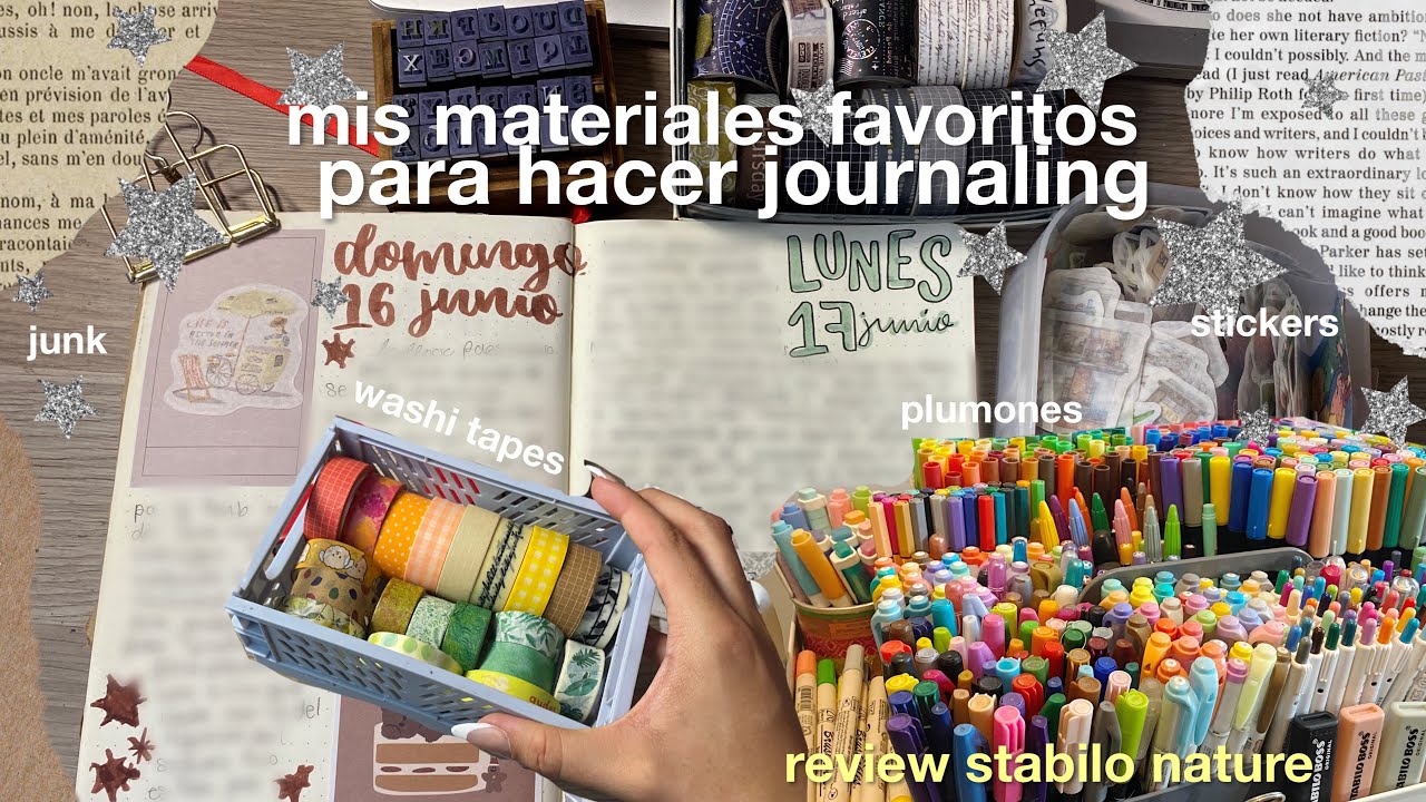 💌 journaling vlog 01🧾mis materiales favoritos para hacer journaling (mi diario personal) ⭐️
