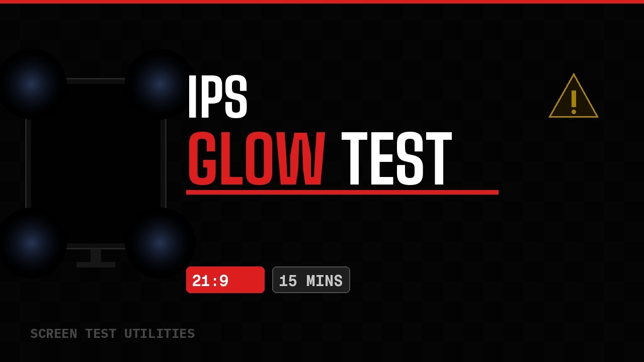 PS Glow Test (21:9 Ultrawide) – 15 Minutes – Full Screen Near Black