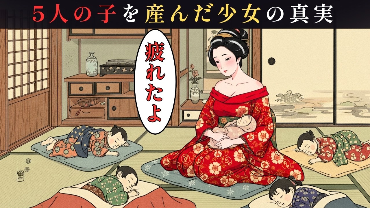 50両で売られた新造の真実。5人の子を産まされた地獄のような夜の営み【江戸時代の暮らし】【日本の歴史】