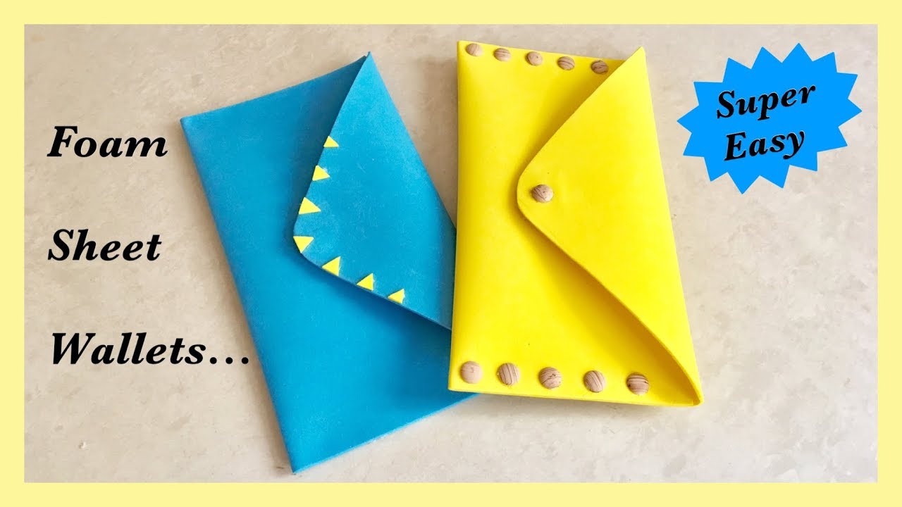 Easy Foam Sheet Wallet / DIY / Travel Wallet | Priti Sharma