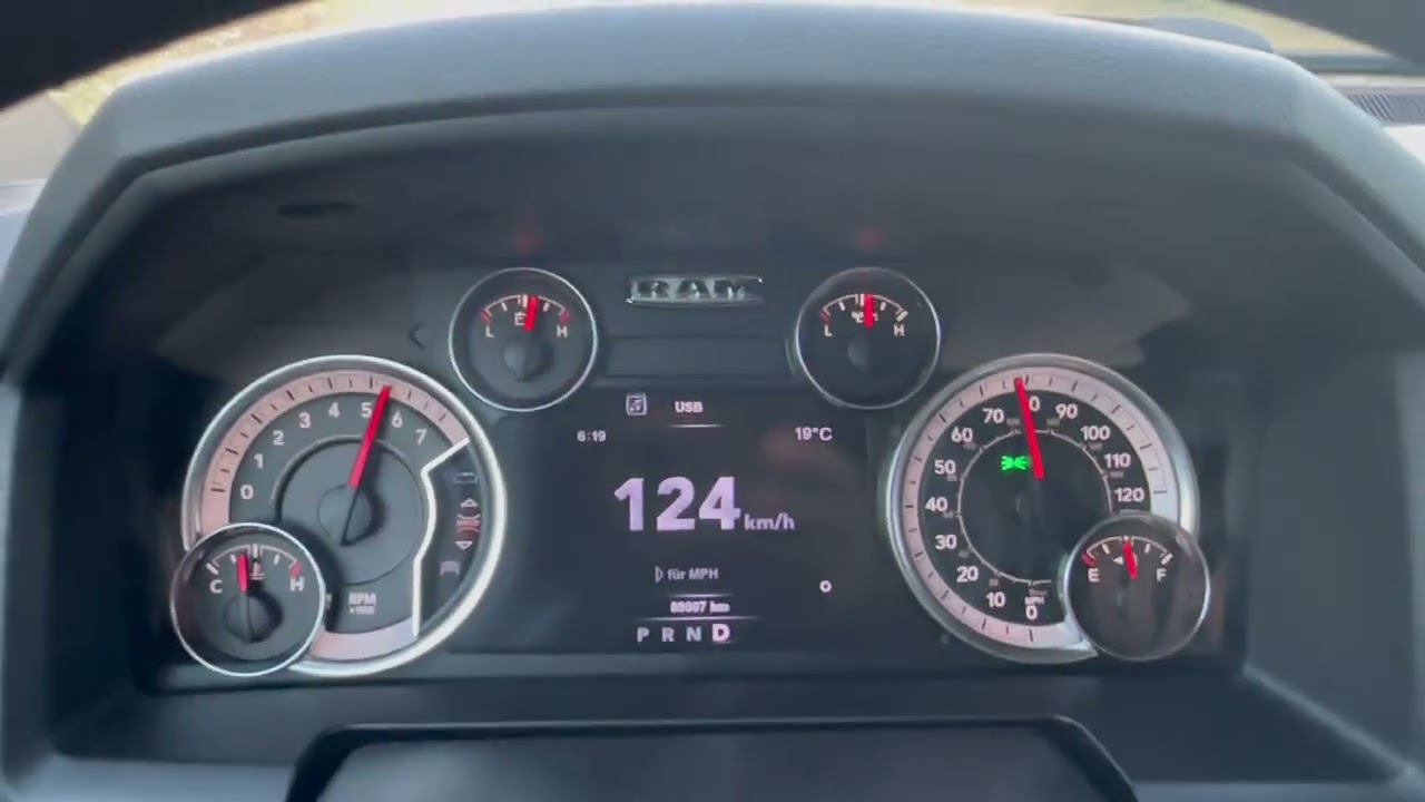 Dodge RAM 5.7 V8 Hemi Vollgas 50-150kmh Vollgas Acceleration 401PS