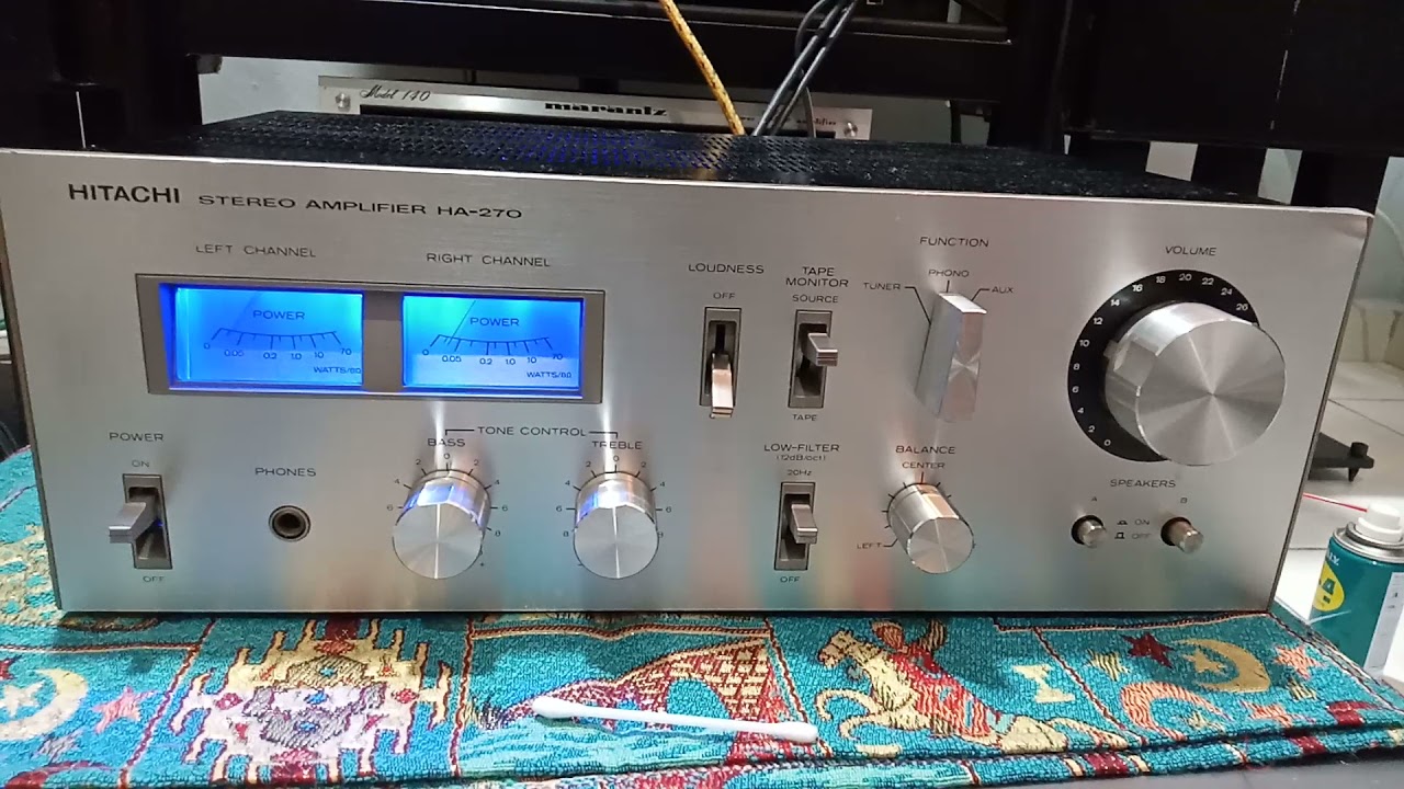 Hitachi ha-270  part 1 test  audiophile vintage sound