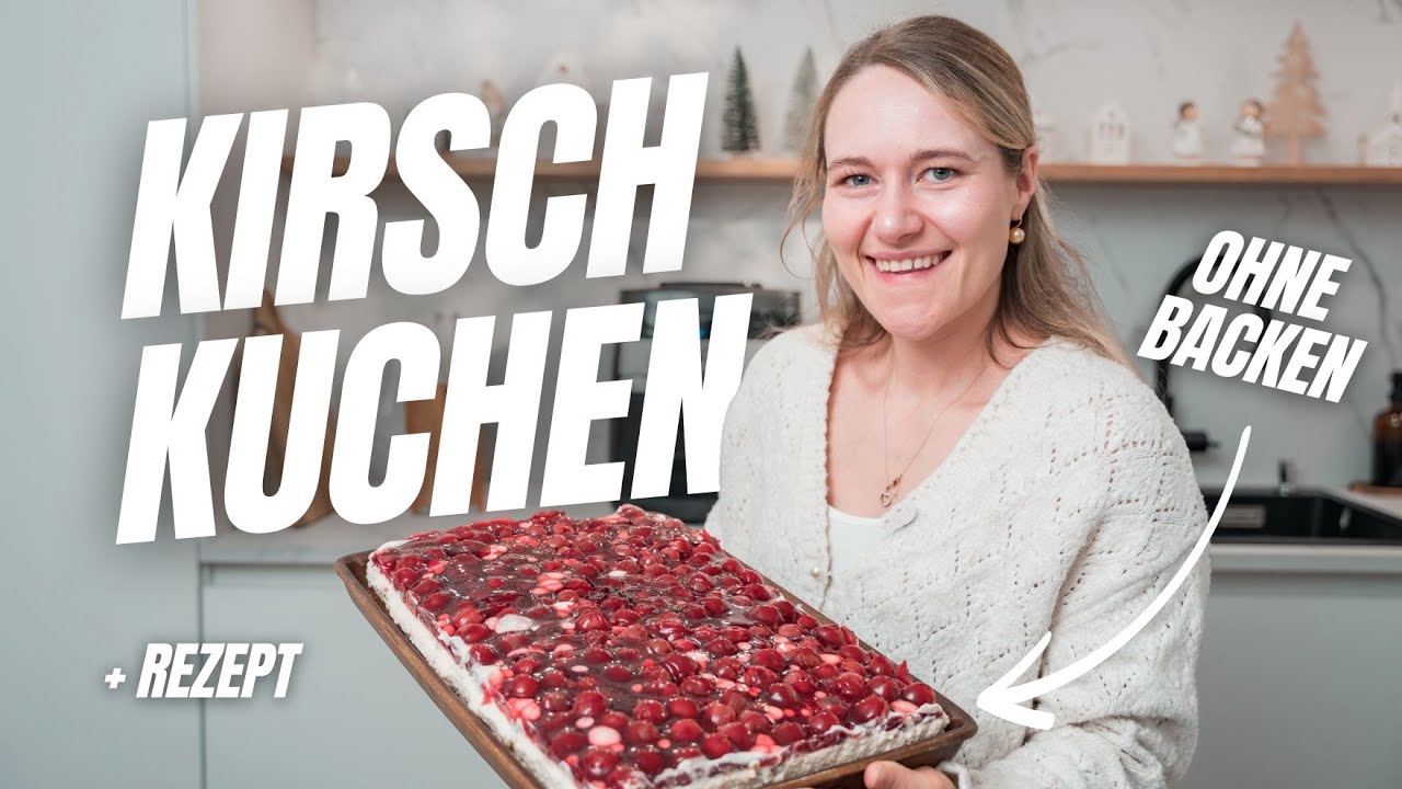 Ohne Backen, aber voller Geschmack – dieser Kirschkuchen begeistert alle! 🎂