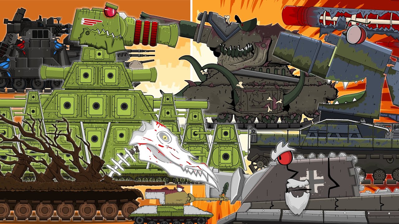 All series KV-44 Mega Battle: Cartoons about tanks