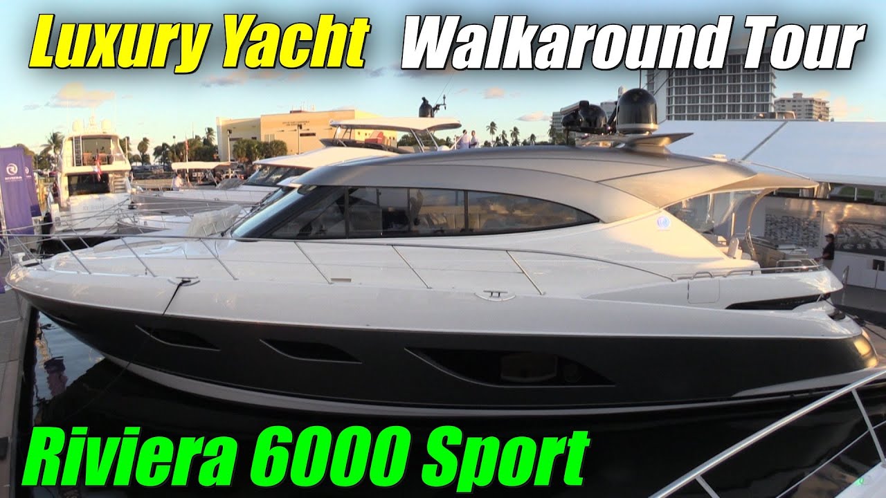 All New ! 2023 Riviera 6000 Sport Yacht Platinum