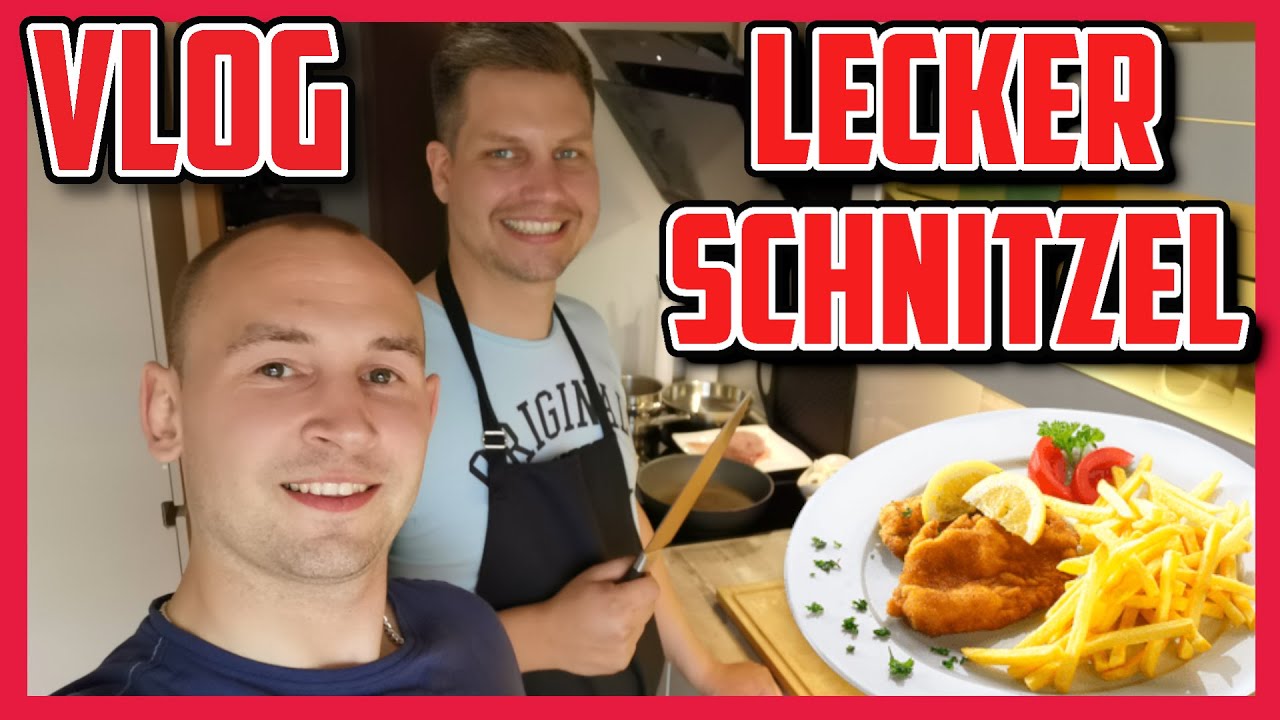 🍴Schnitzel mit Pilzrahmsauce kochen mit SchLonSi lecker Vlog- Kraft90