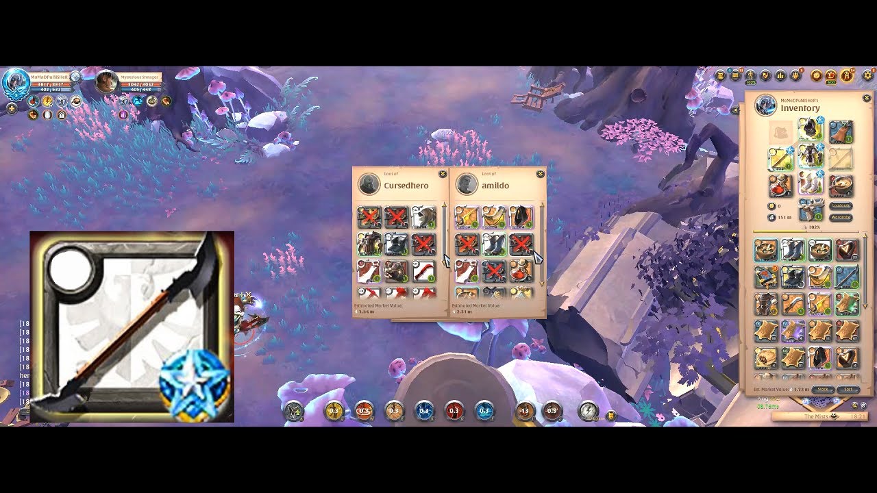 EZ Make Silver In Mist | Double Blade 7.1 | ALBION ONLINE | دابِل بِلِید7.1 فایت با کِرس و اَکس،میست