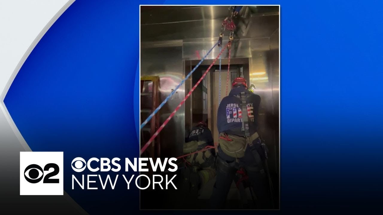 2 teen girls rescued after being trapped in Jersey City elevator