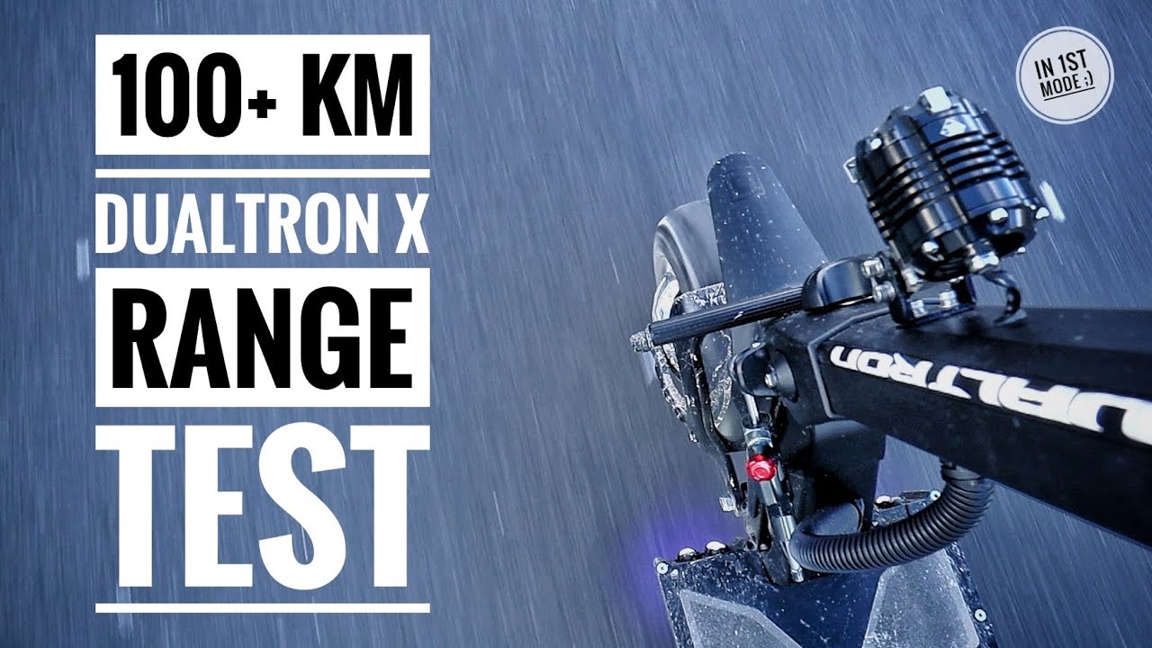 This Electric Kickscooter has over 100+ kilometers of range!