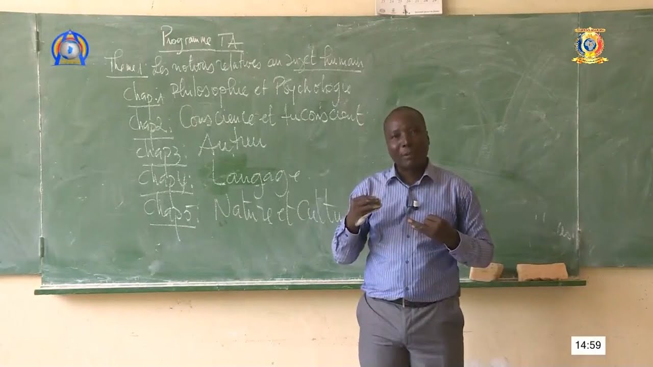 TÉLÉ-TCHAD ÉCOLE | PHILOSOPHIE TA | LES NOTIONS RELATIVES AU SUJET HUMAIN