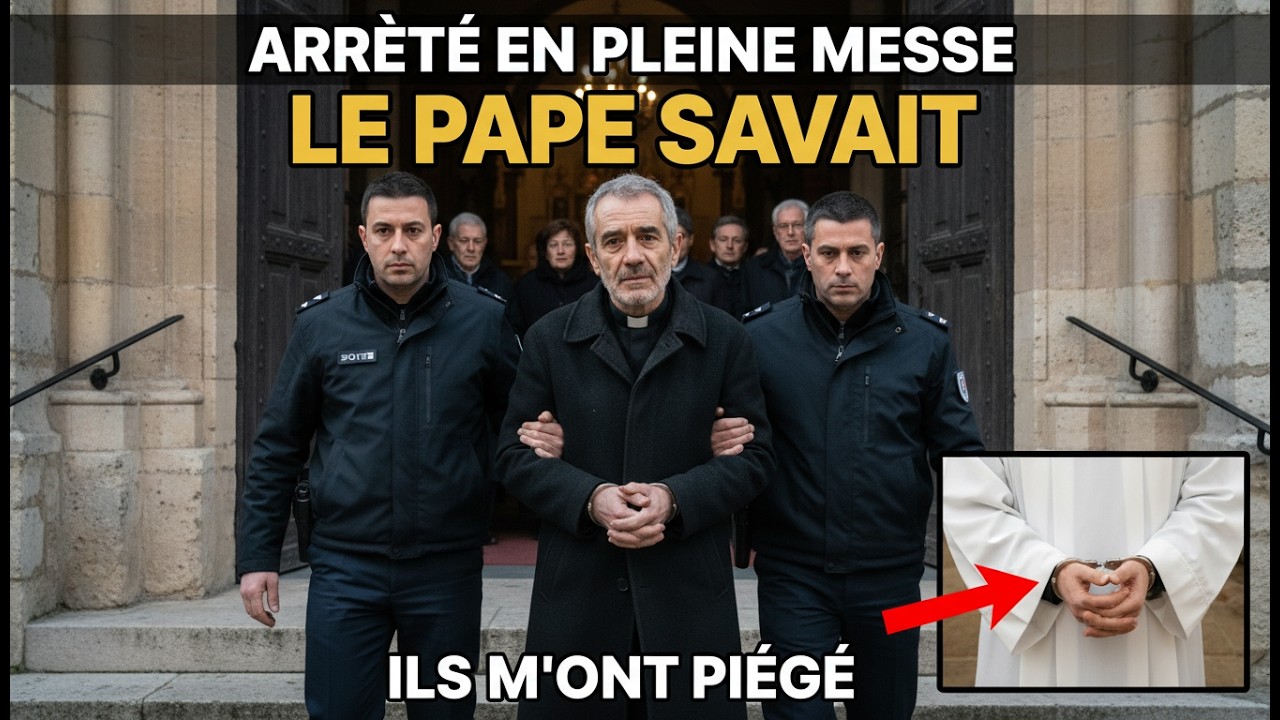 Un prêtre français a été arrêté à la fin de la messe… le pape lui a dit : « Je sais qui t’a piégé. »